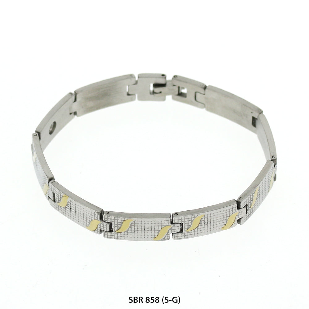Stainless Steel Bracelet SBR 858 (S-G)