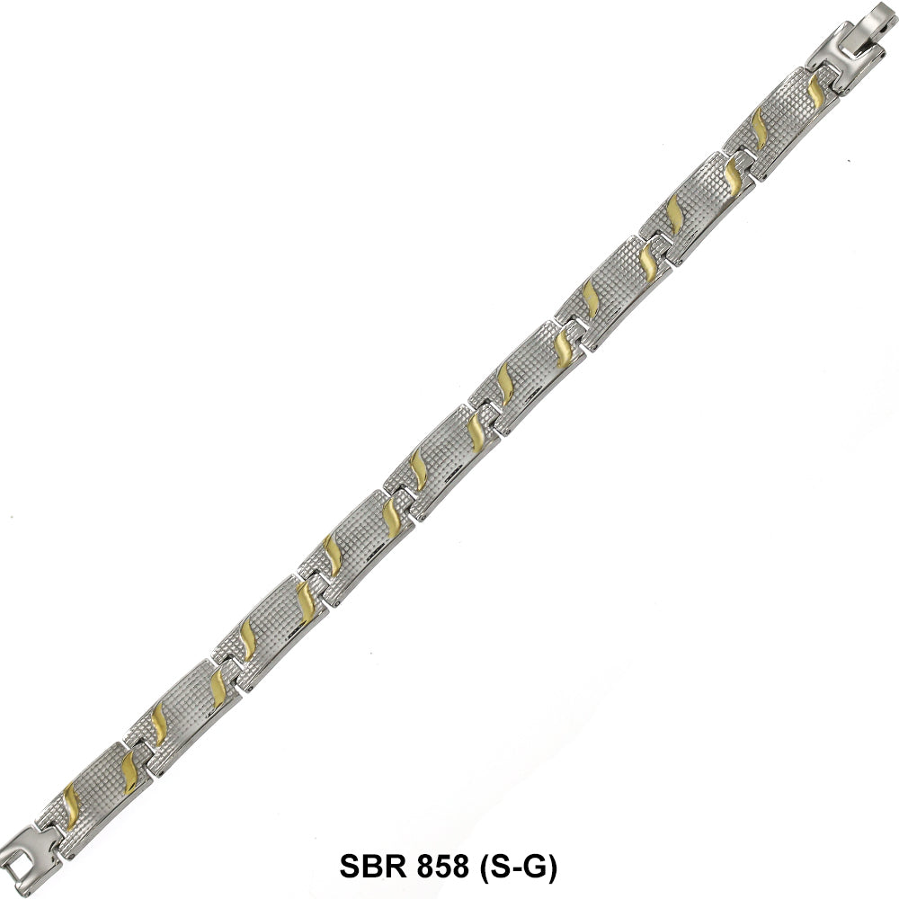 Stainless Steel Bracelet SBR 858 (S-G)