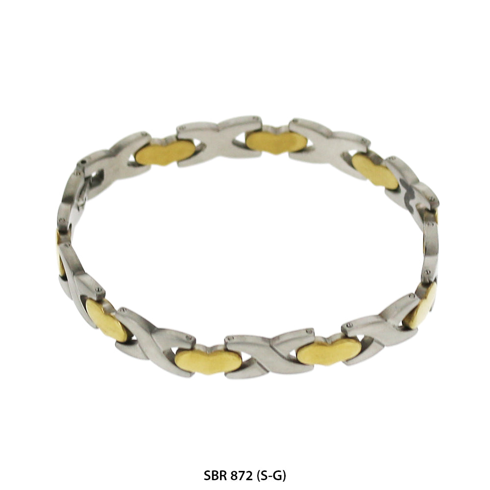 Stainless Steel Bracelet SBR 872 (S-G)