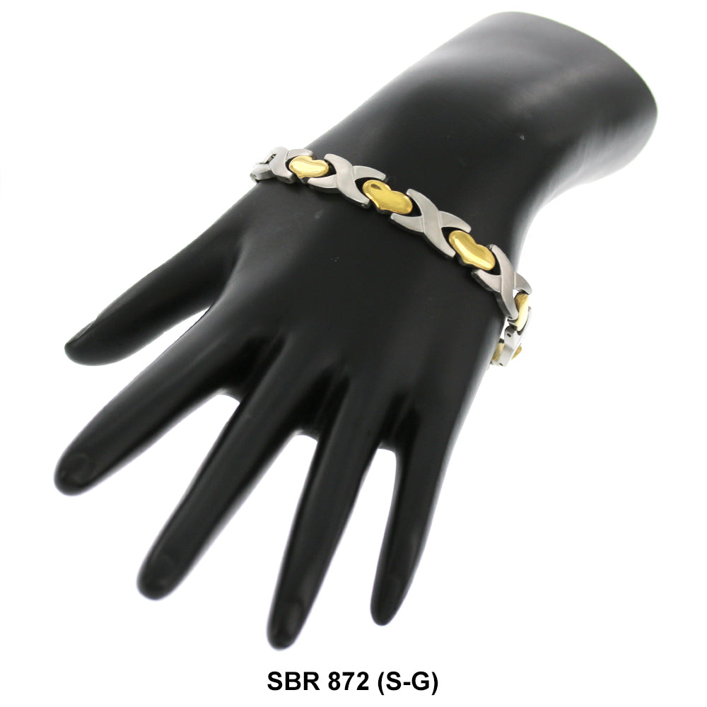 Stainless Steel Bracelet SBR 872 (S-G)