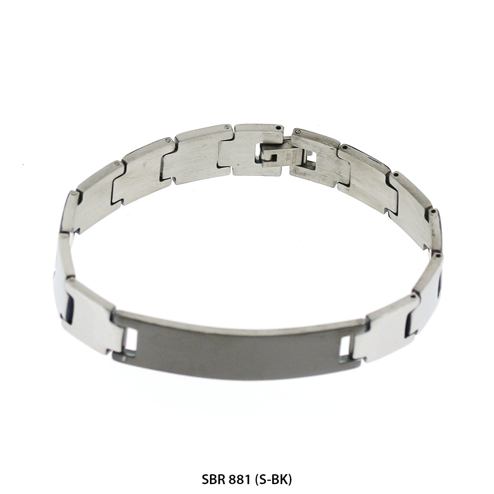Stainless Steel Bracelet SBR 881 (S-BK)