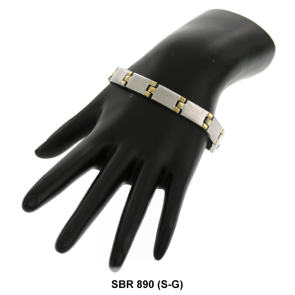 Stainless Steel Bracelet SBR 890 (S-G)