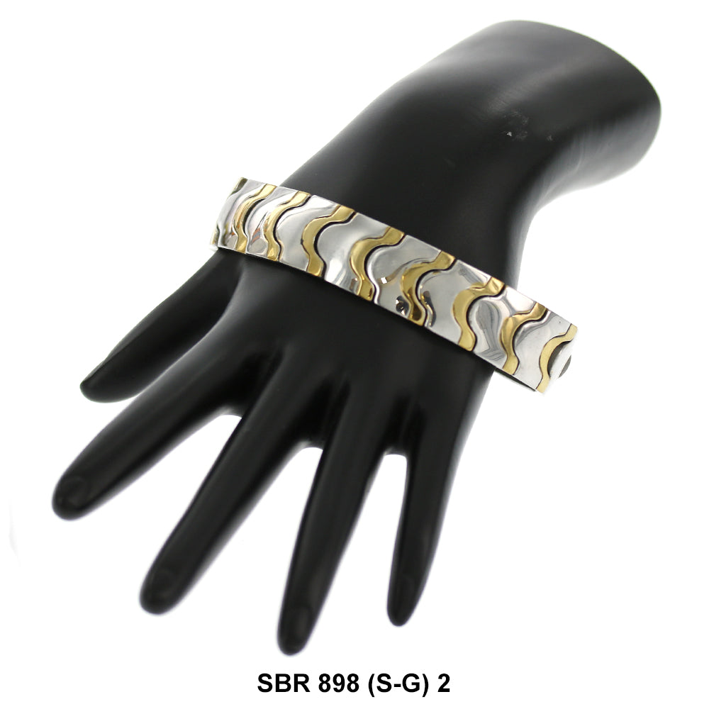Stainless Steel Bracelet SBR 898 (S-G)