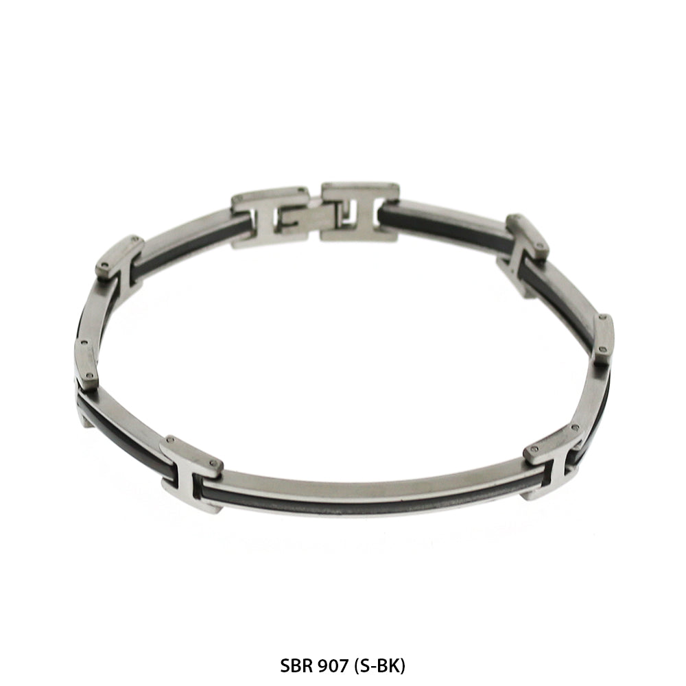 Stainless Steel Bracelet SBR 907 (S-BK)