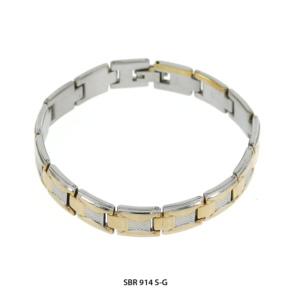 Stainless Steel Bracelet SBR 914 (S-G)