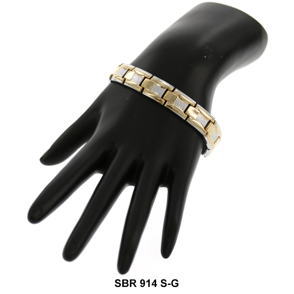 Stainless Steel Bracelet SBR 914 (S-G)