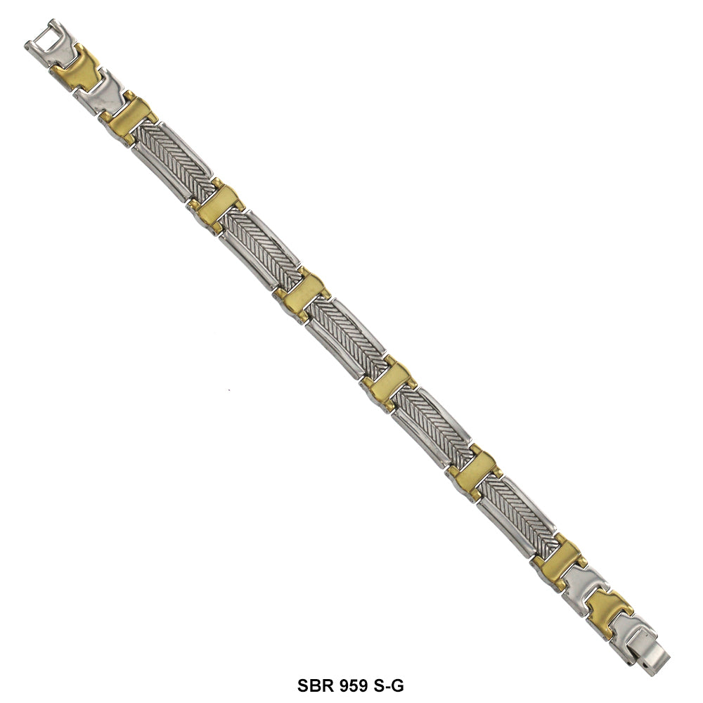 Stainless Steel Bracelet SBR 959 S-G