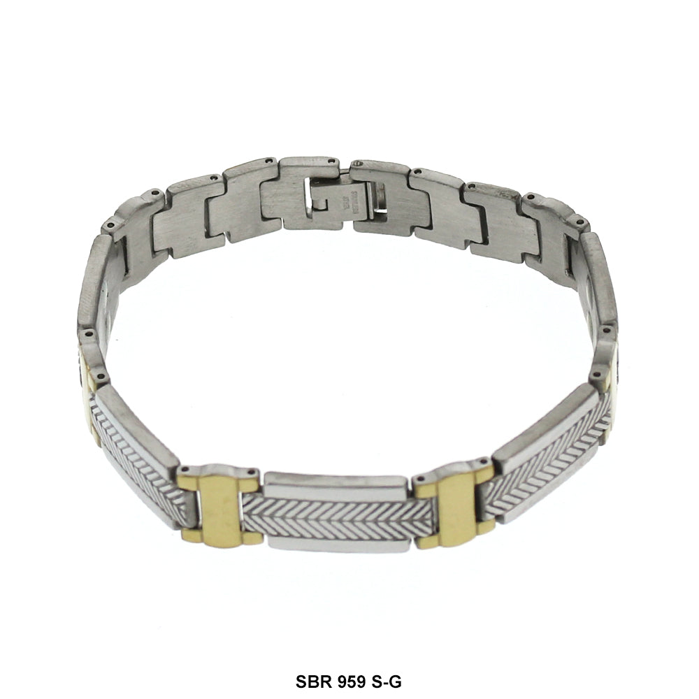 Stainless Steel Bracelet SBR 959 S-G