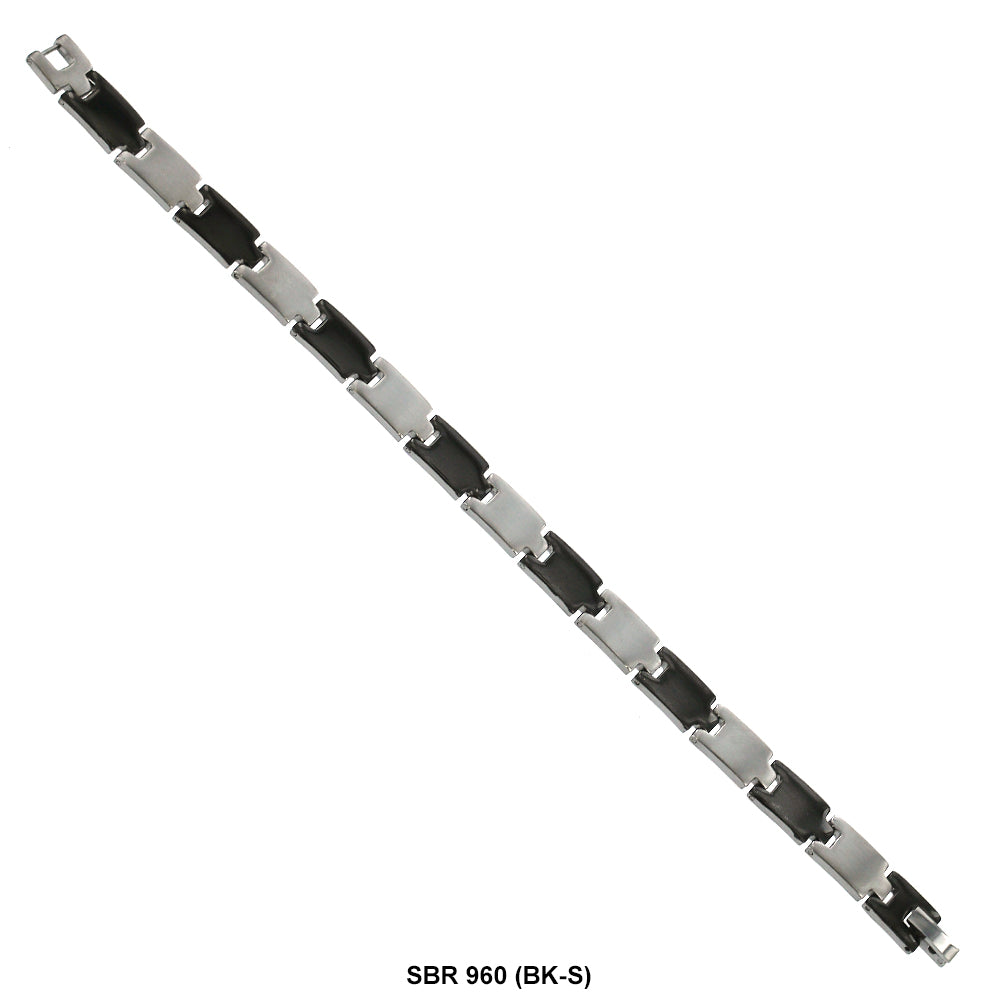 Stainless Steel Bracelet SBR 960 (BK-S)