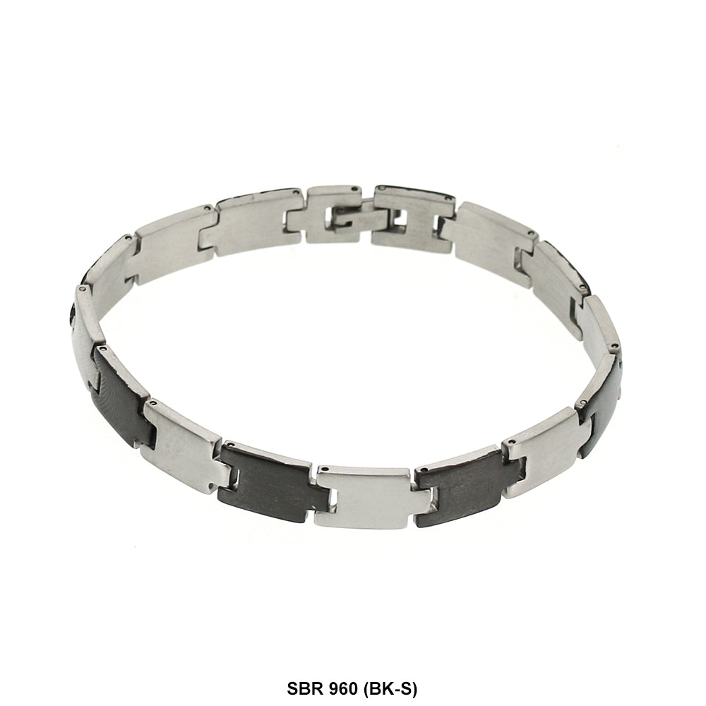 Stainless Steel Bracelet SBR 960 (BK-S)