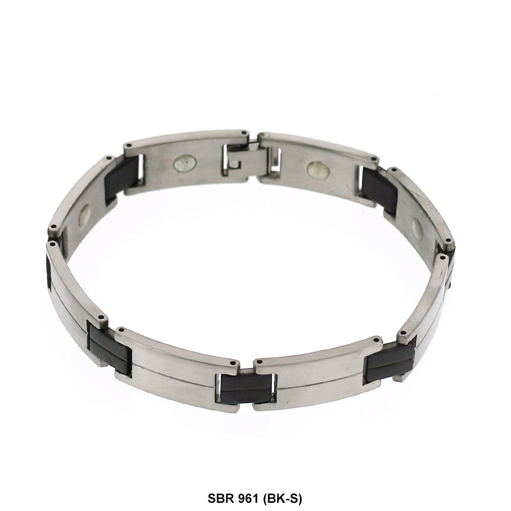 Stainless Steel Bracelet SBR 961 (BK-S)