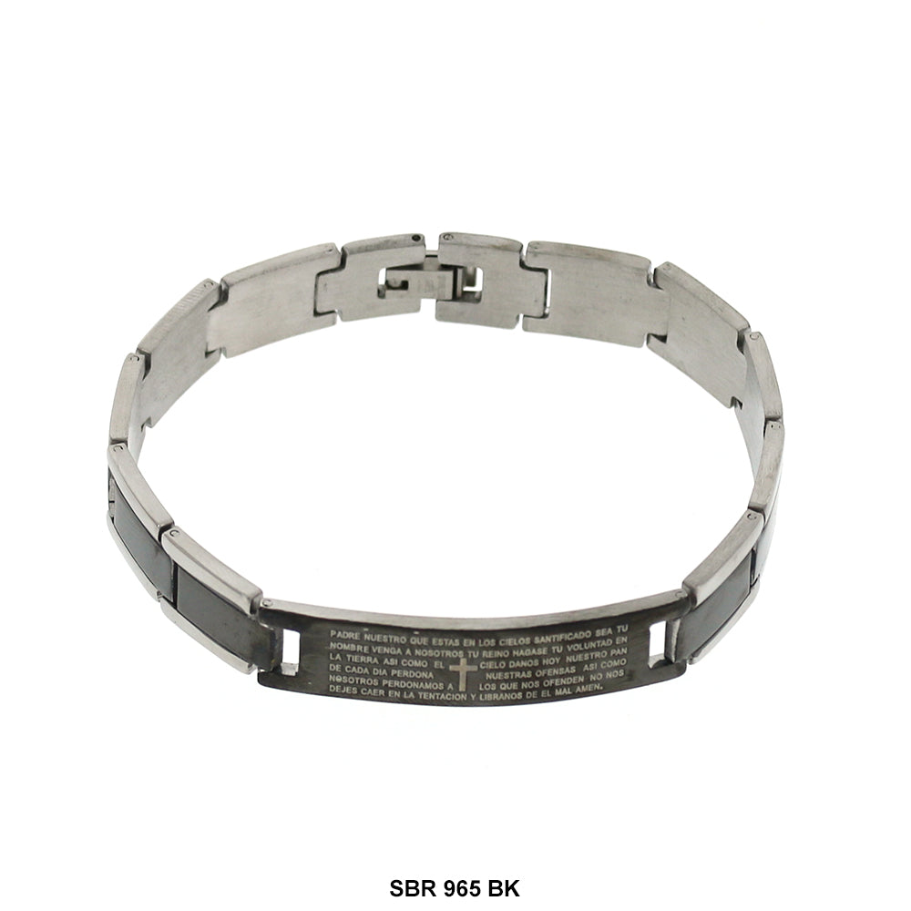 Brazalete de Acero Inoxidable SBR 965 BK