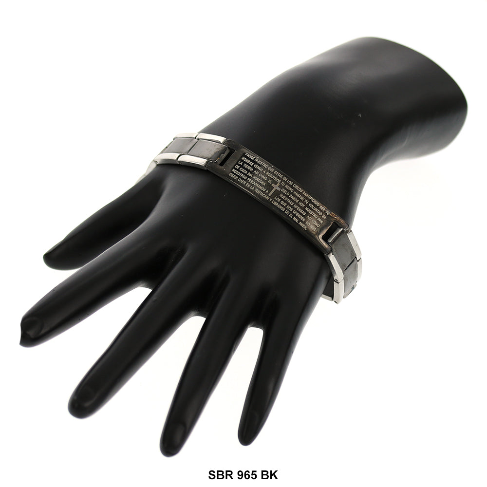 Brazalete de Acero Inoxidable SBR 965 BK