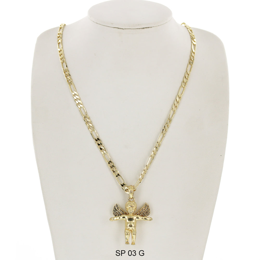 Hip Hop Necklace SP 03 G