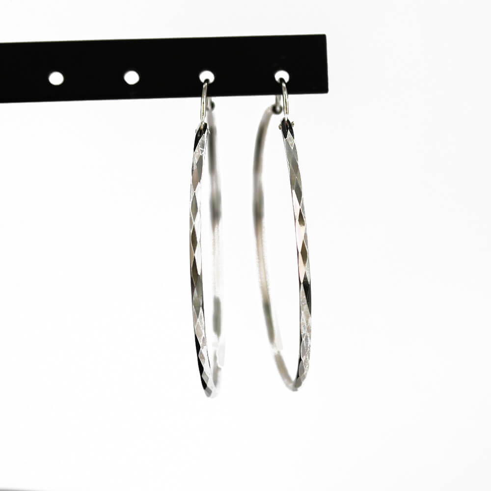 925 Sterling Silver Hoops SSE 5071