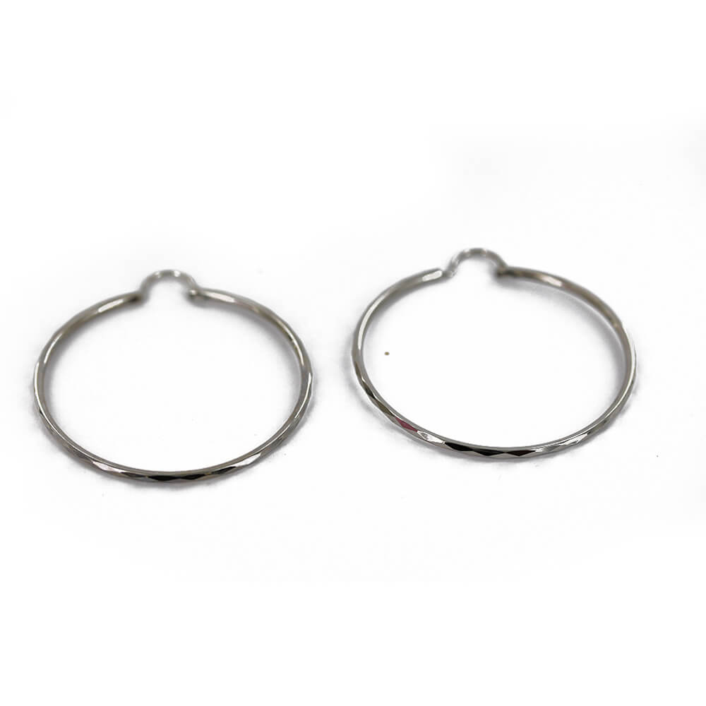 925 Sterling Silver Hoops SSE 5071