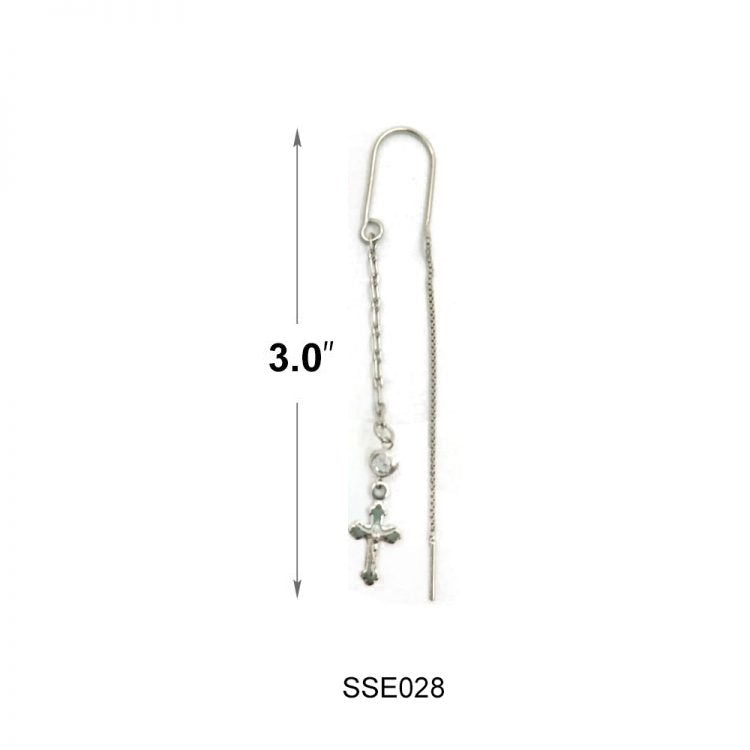 Pendientes Plata de Ley SSE028