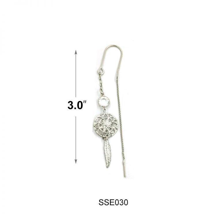 Pendientes Plata de Ley SSE030