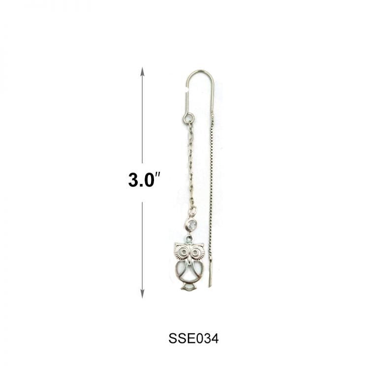 Pendientes Plata de Ley SSE034