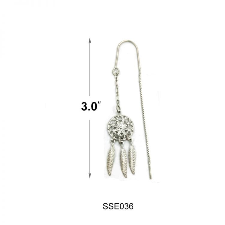 Pendientes Plata de Ley SSE036