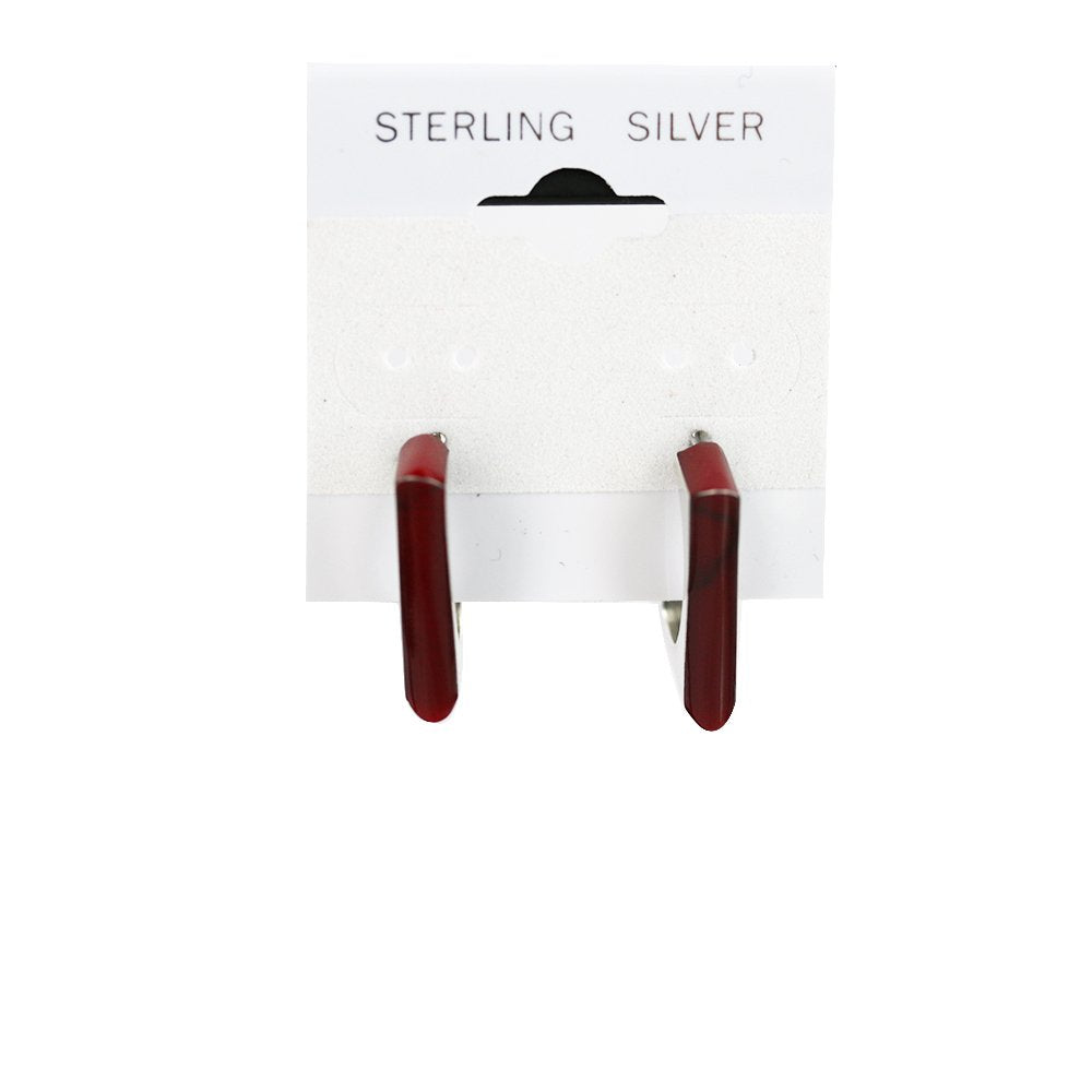 CZ Earrings Sterling Silver SSH 5088 R