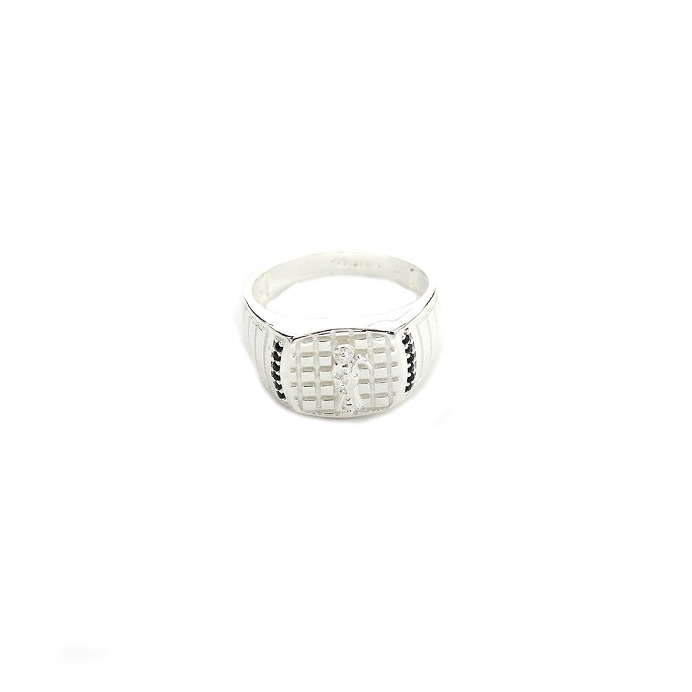 Santa Muerte Silver Ring SSRNG 1005 BK