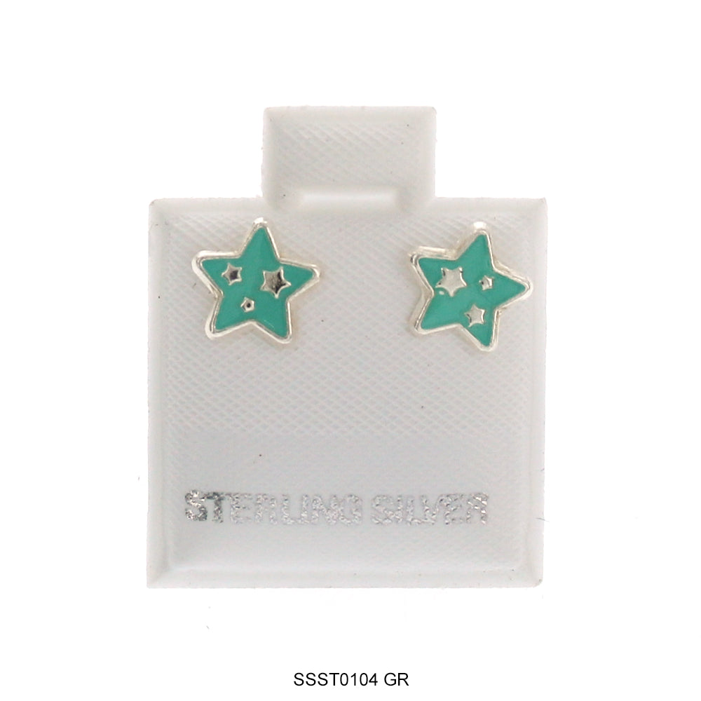 Pendientes Estrella Plata 925 SSST0104 GR