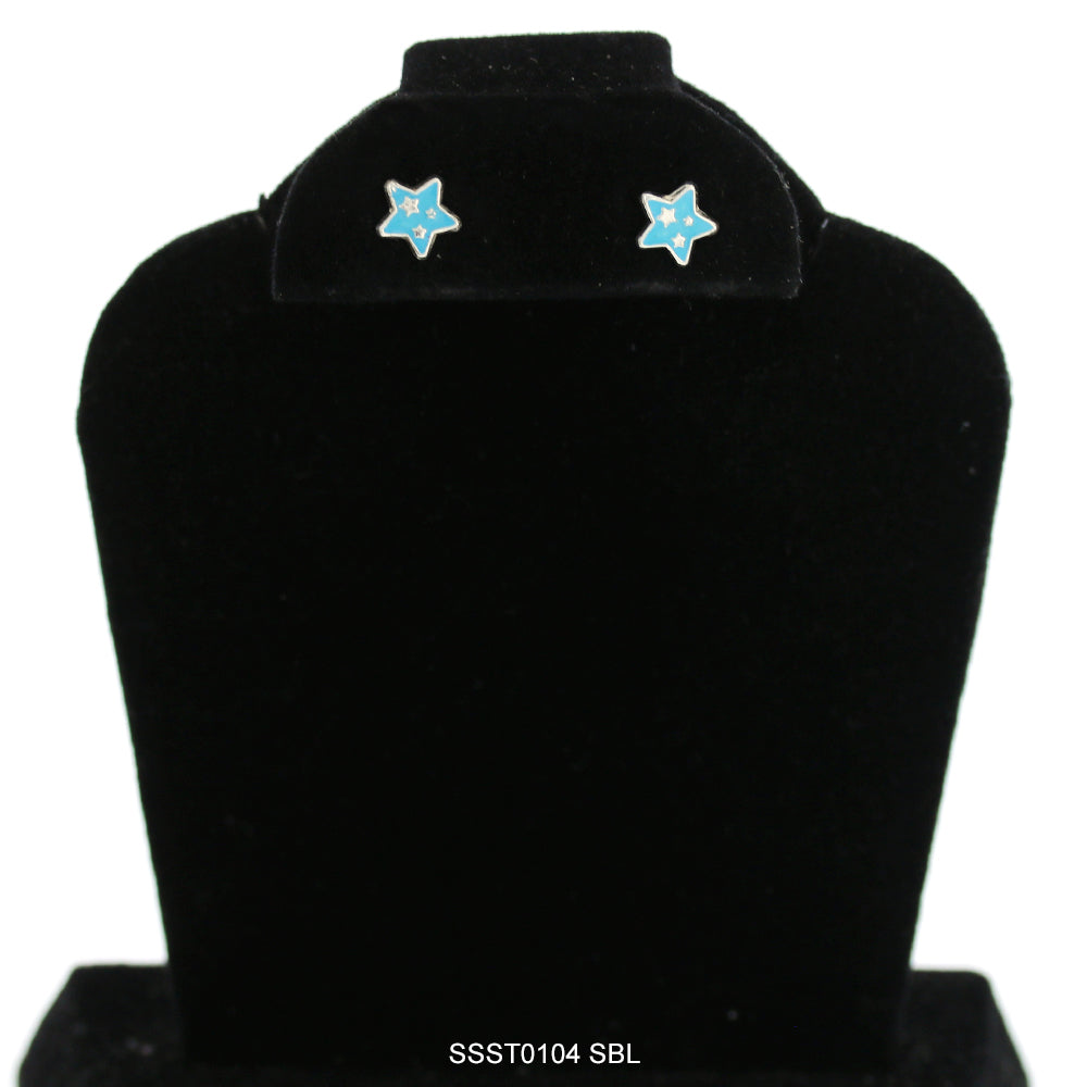 Pendientes Estrella Plata 925 SSST0104 SBL