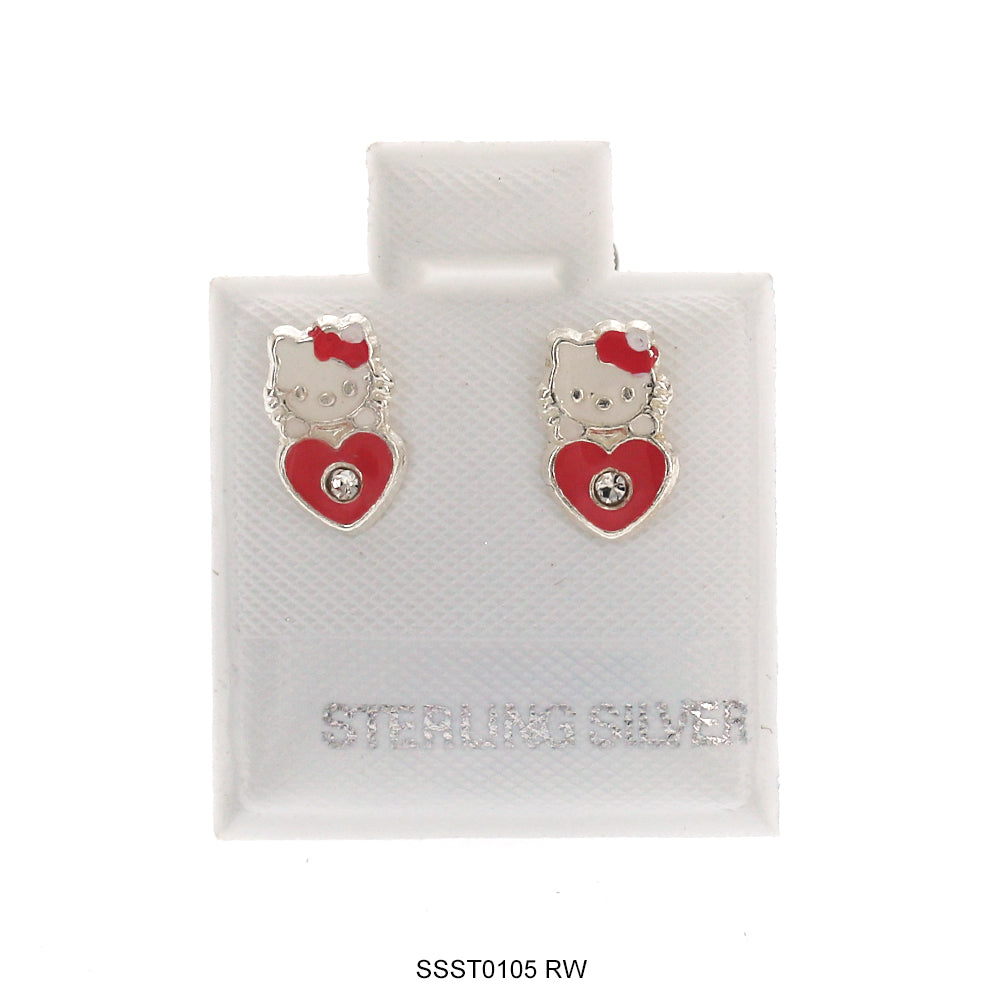 Pendientes Corazón Plata 925 SSST0105 RW