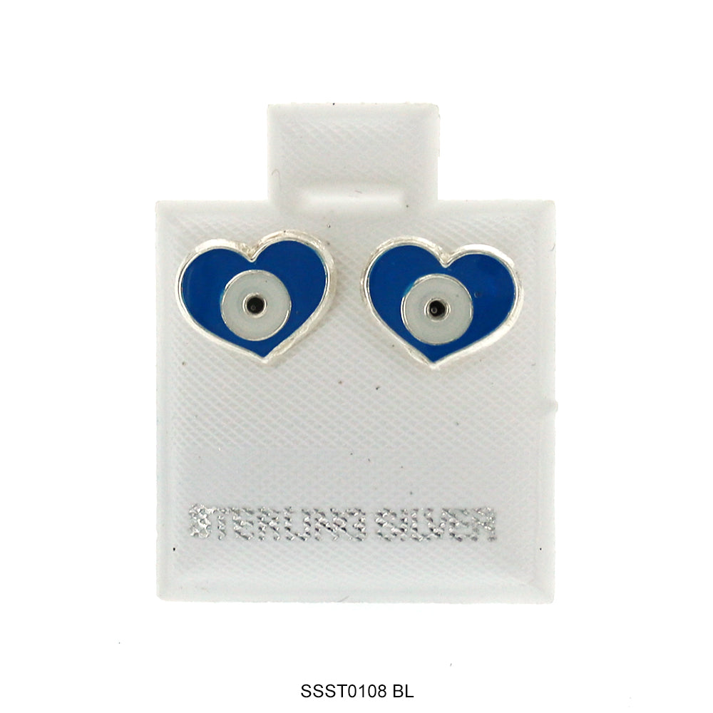 Pendientes Corazón Plata 925 SSST0108 BL