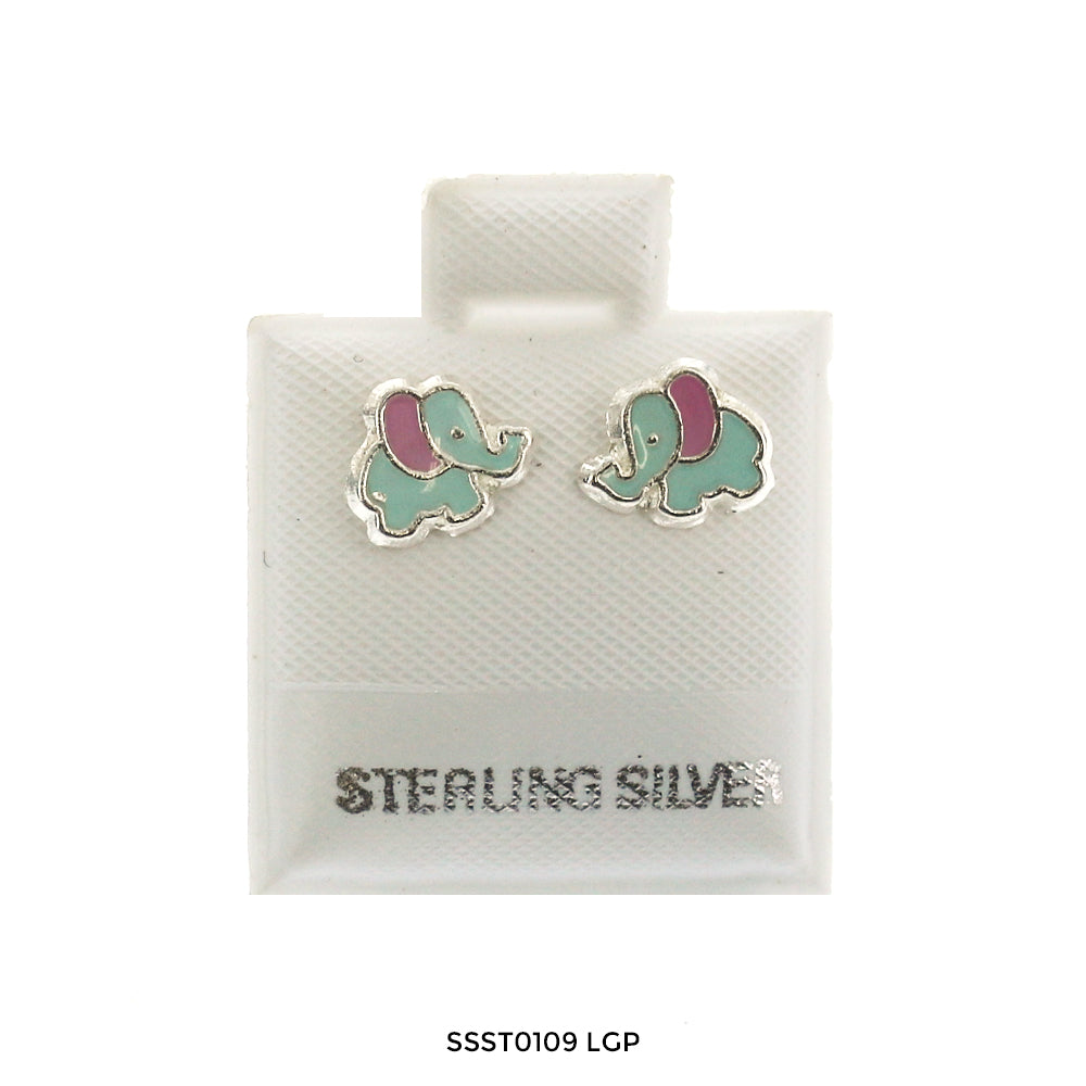 Elephant 925 Sterling Silver Studs SSST0109 LGP