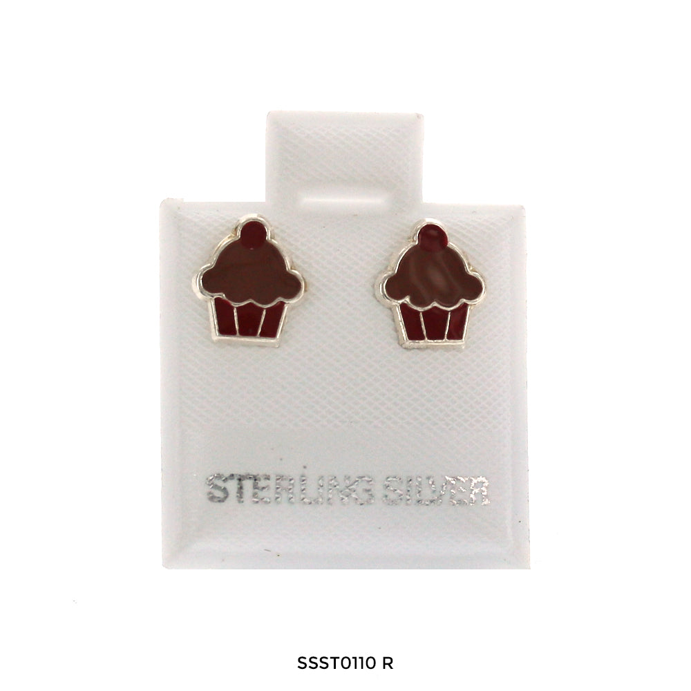 Cupcake 925 Sterling Silver Studs SSST0110 R