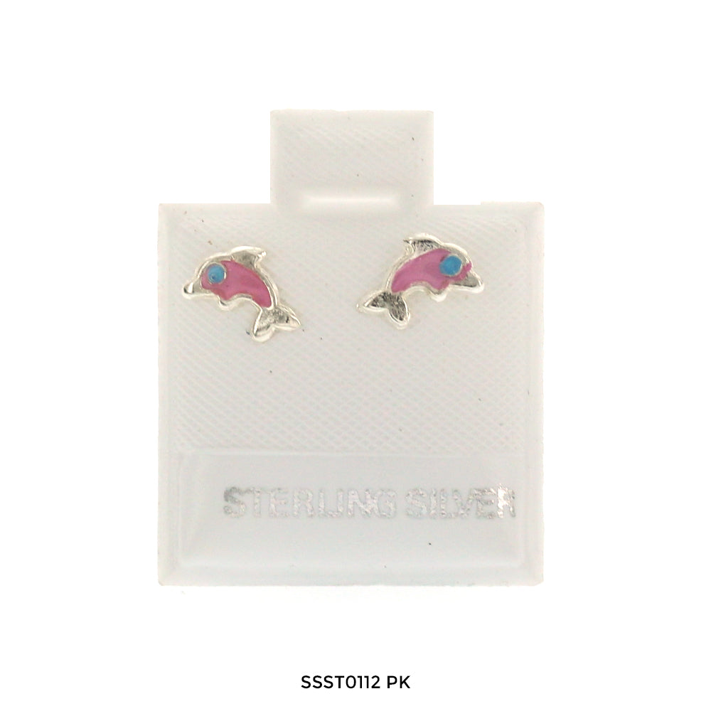 Dolphin 925 Sterling Silver Studs SSST0112 PK