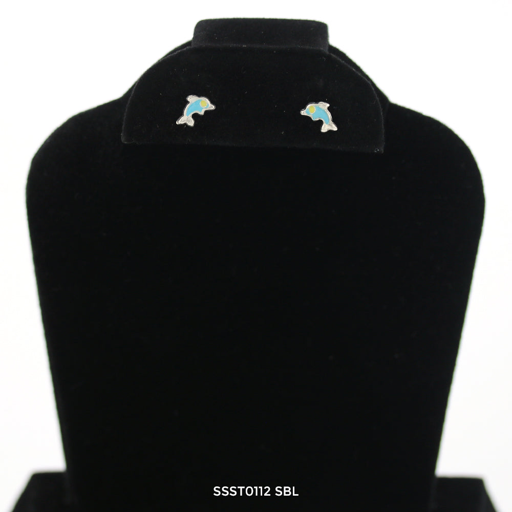 Pendientes Dolphin 925 Sterling Silver SSST0112 SBL