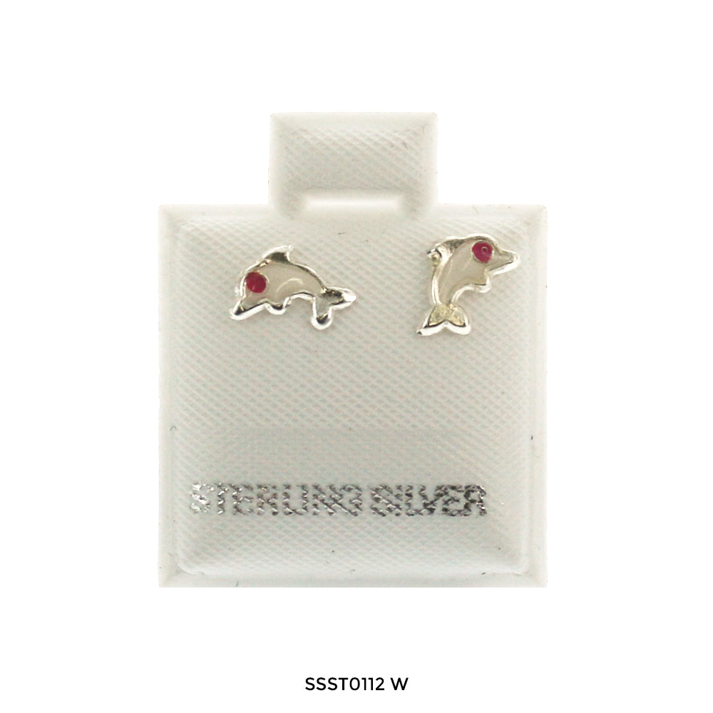 Pendientes Dolphin 925 Sterling Silver SSST0112 W