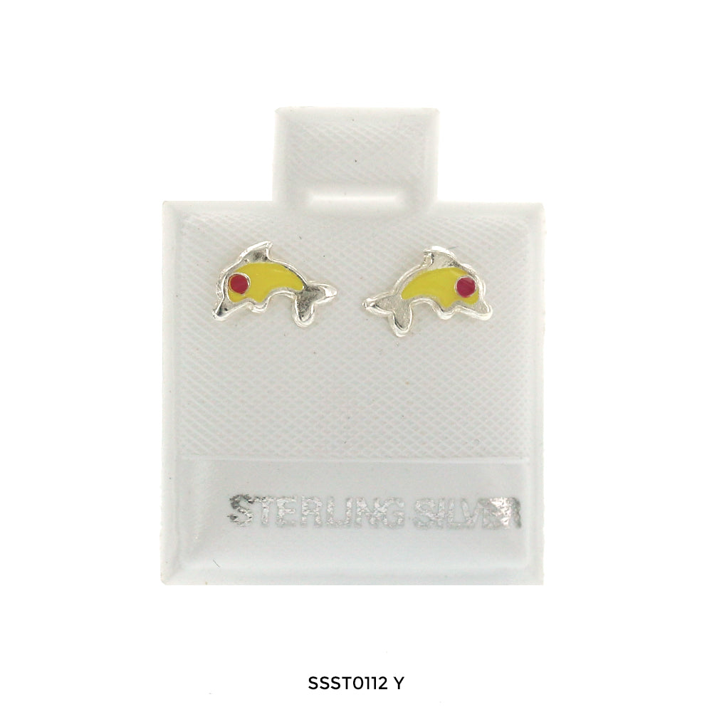 Pendientes Dolphin 925 Sterling Silver SSST0112 Y