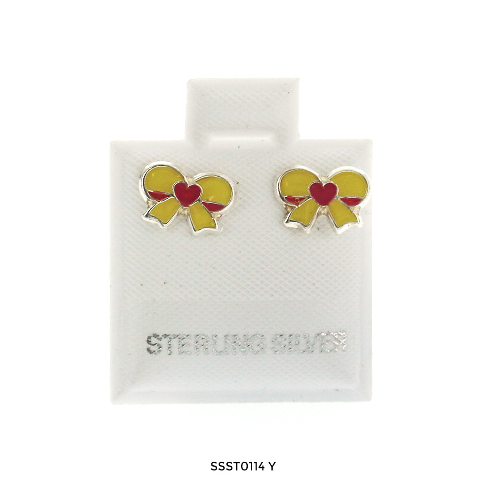 Bow Tie 925 Sterling Silver Studs SSST0114 Y