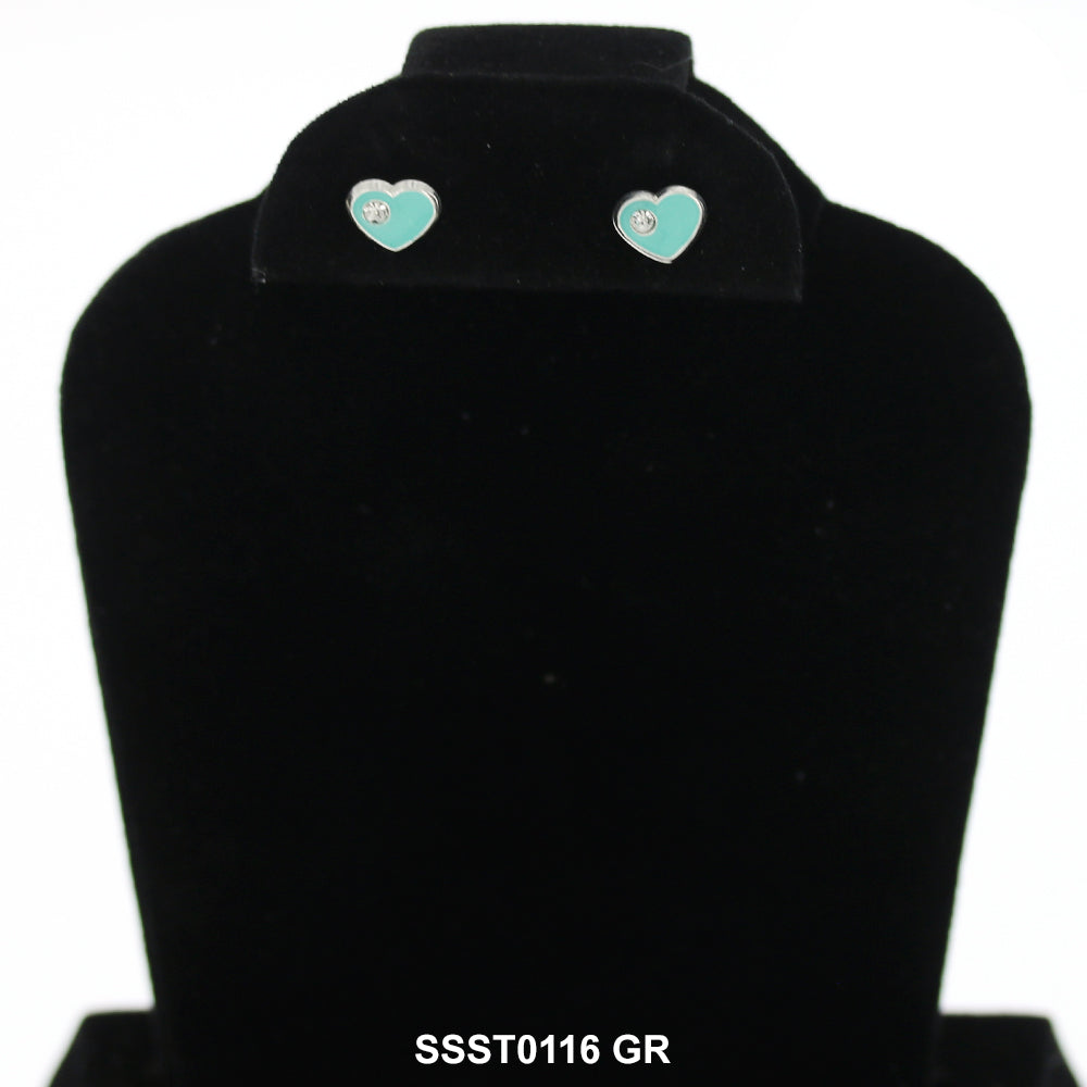 Pendientes Corazón Plata 925 SSST0116 GR