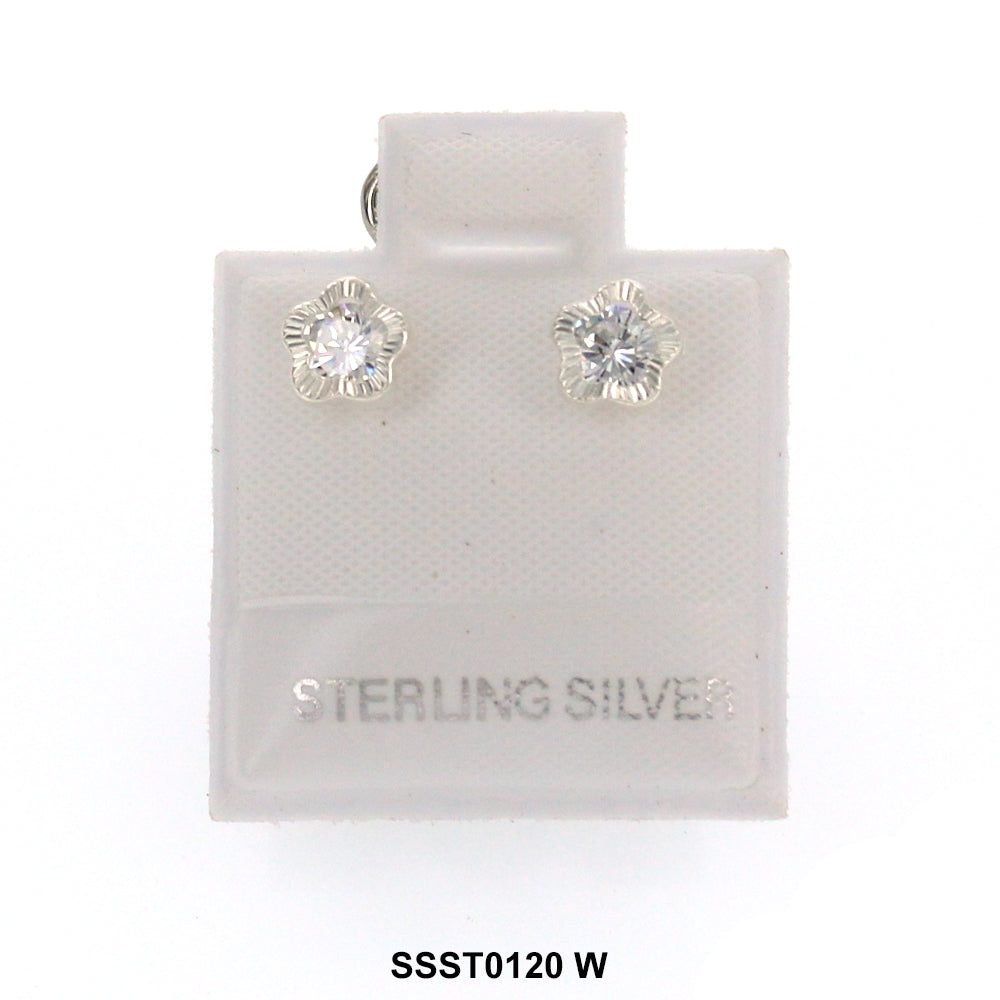 Star 925 Sterling Silver Studs SSST0120 W