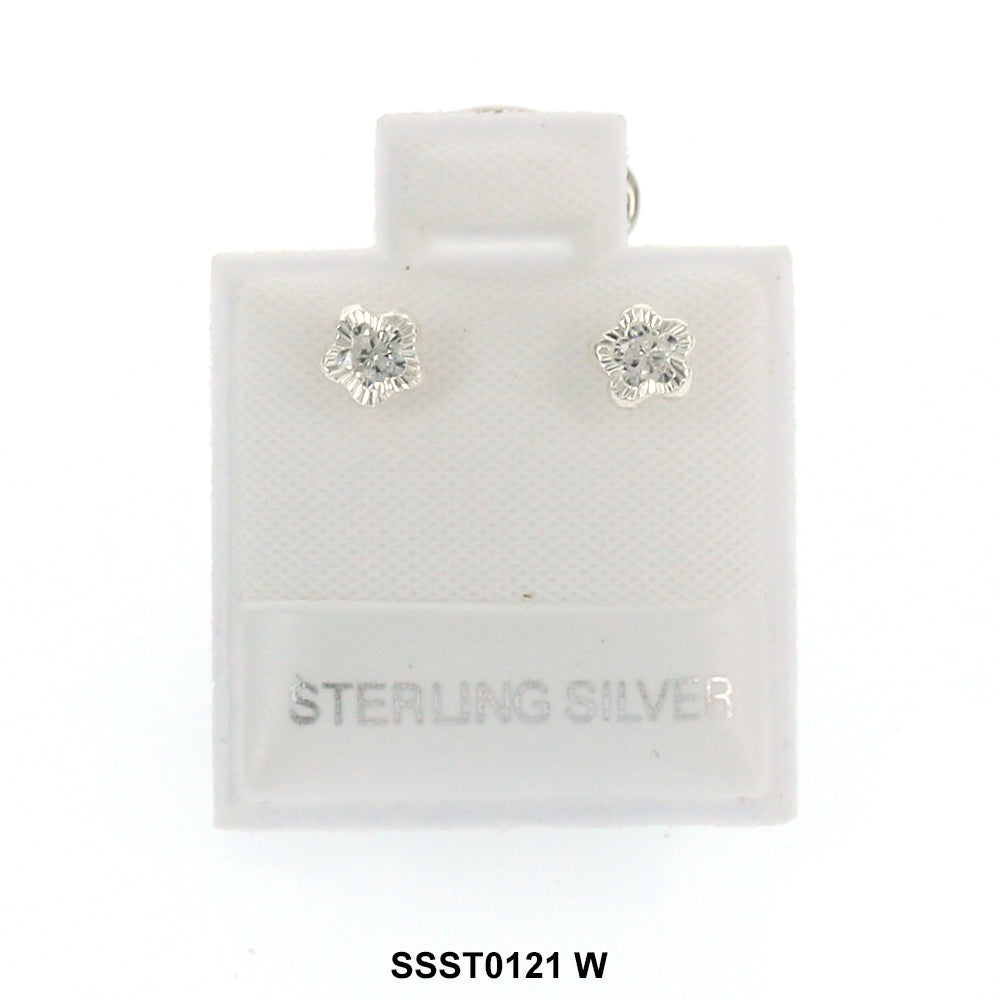 Star 925 Sterling Silver Studs SSST0121 W