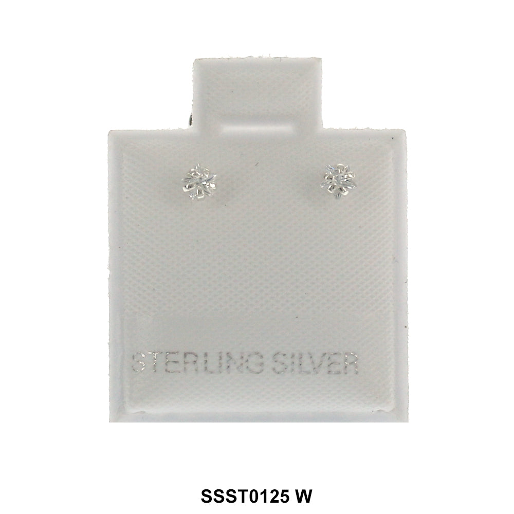 Star 925 Sterling Silver Studs SSST0125 W