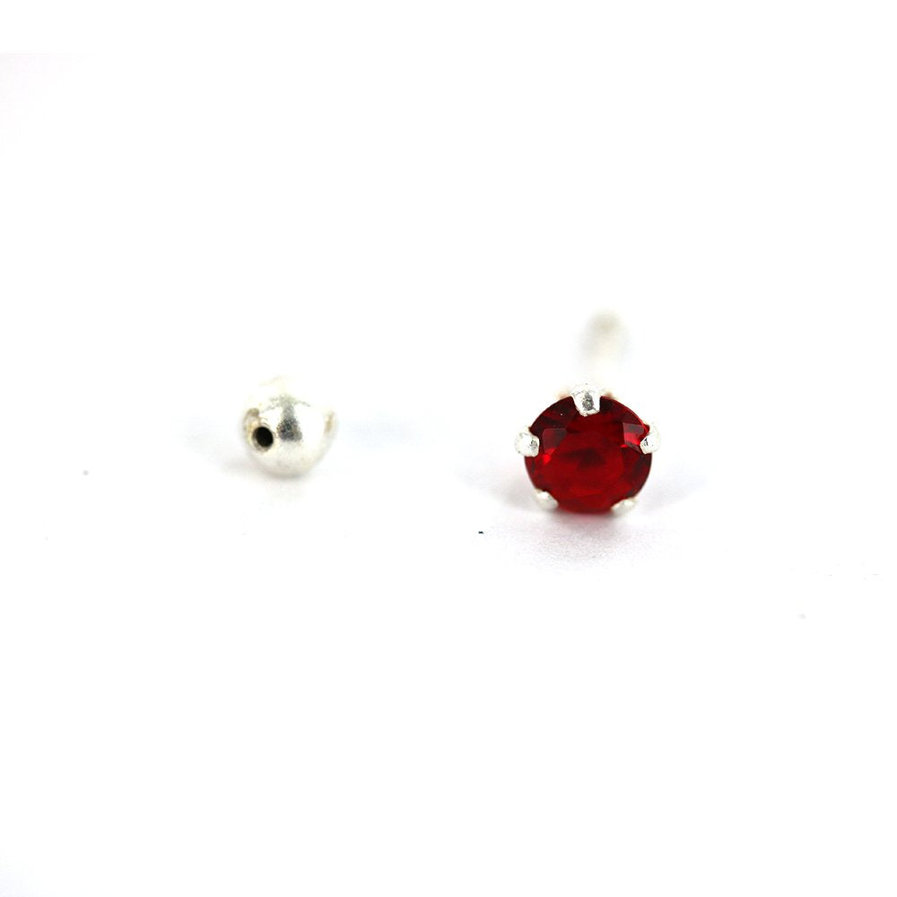 Round 925 Sterling Silver Studs SSST026 R