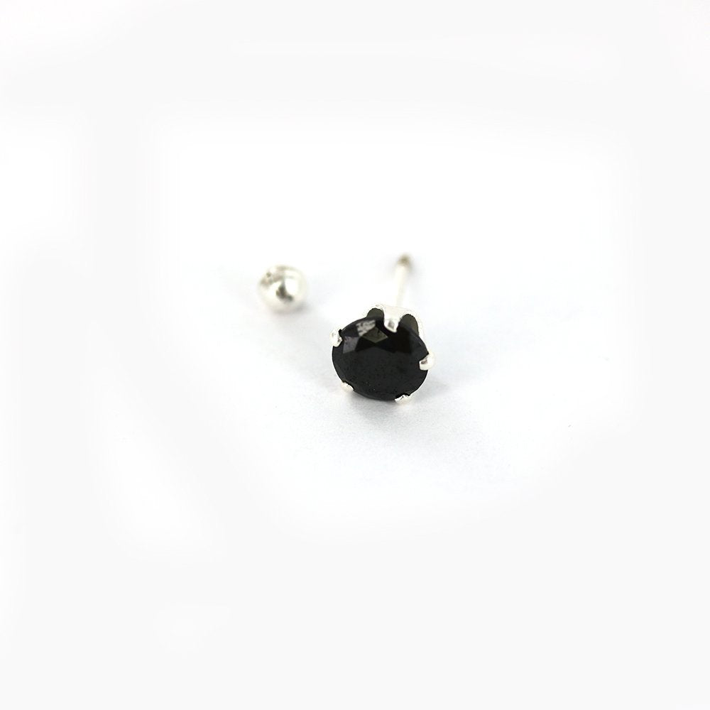 Pendientes Estrella Plata 925 SSST028 BK