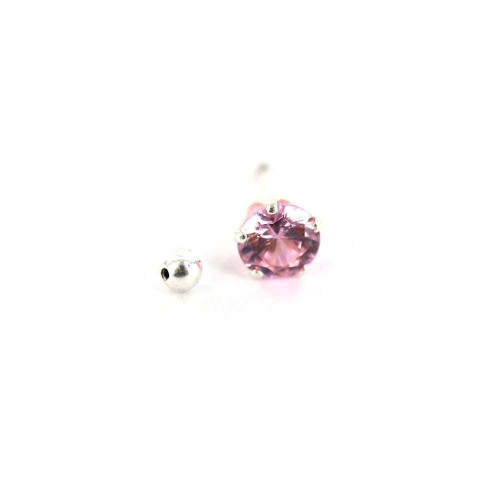 Round 925 Sterling Silver Studs SSST028 P