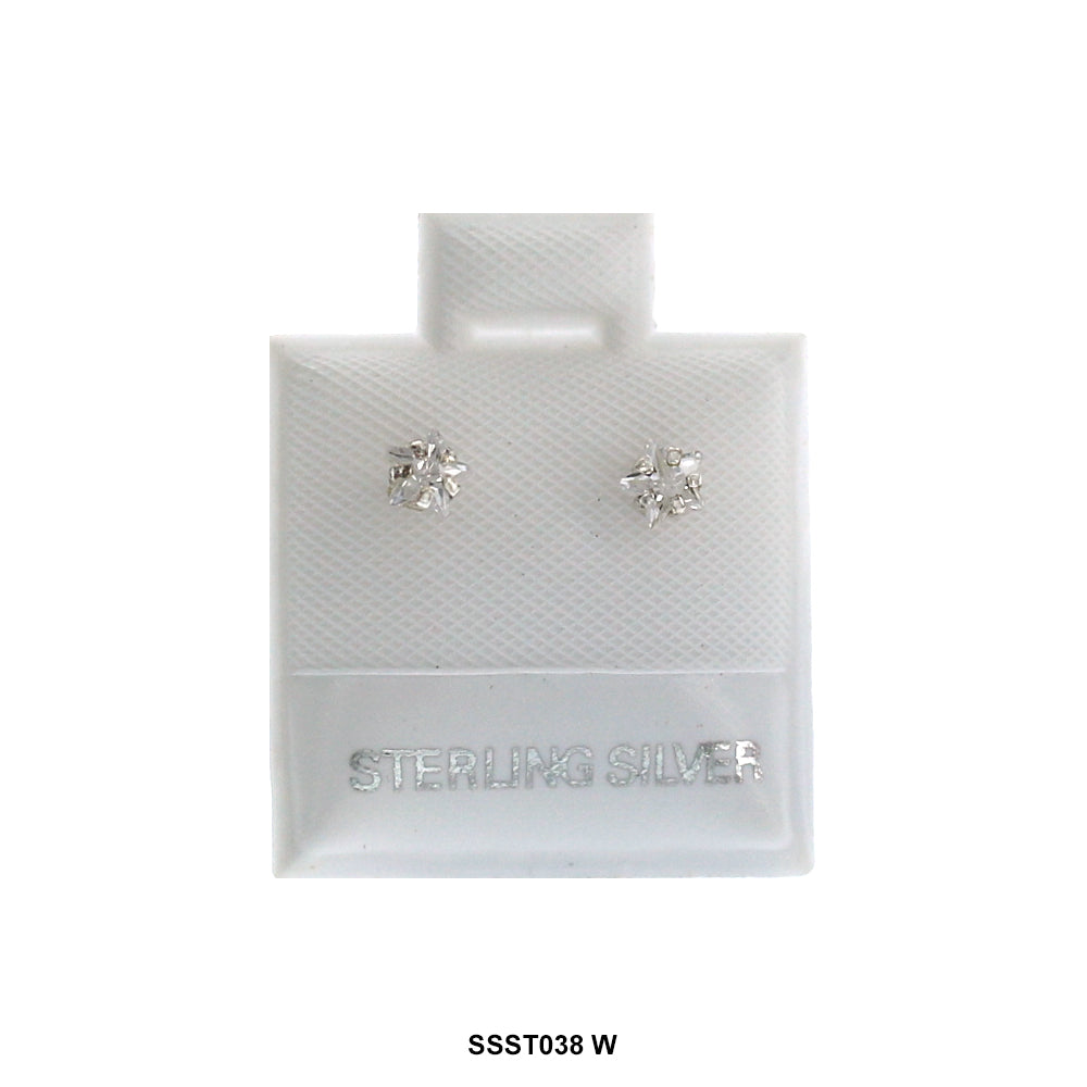 Pendientes Estrella Plata 925 SSST038 W