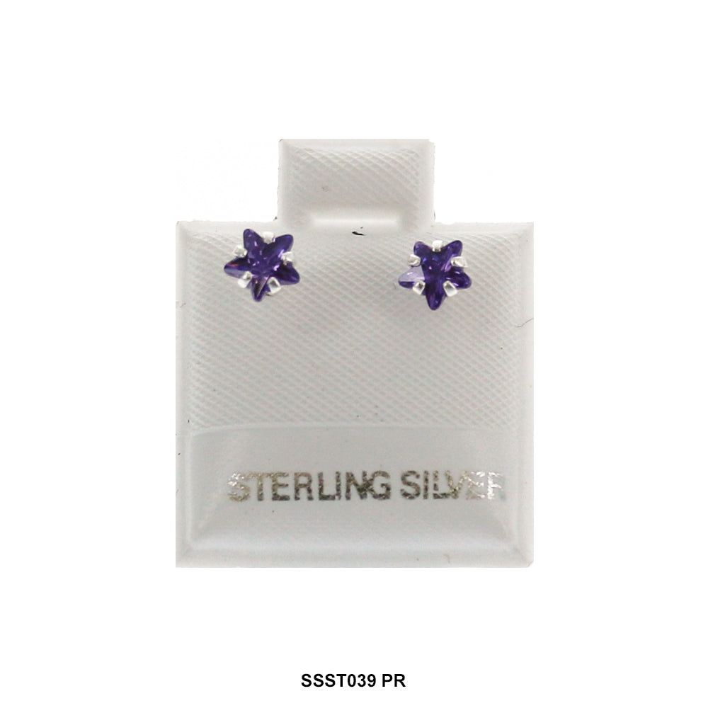 Star 925 Sterling Silver Studs SSST039 PR