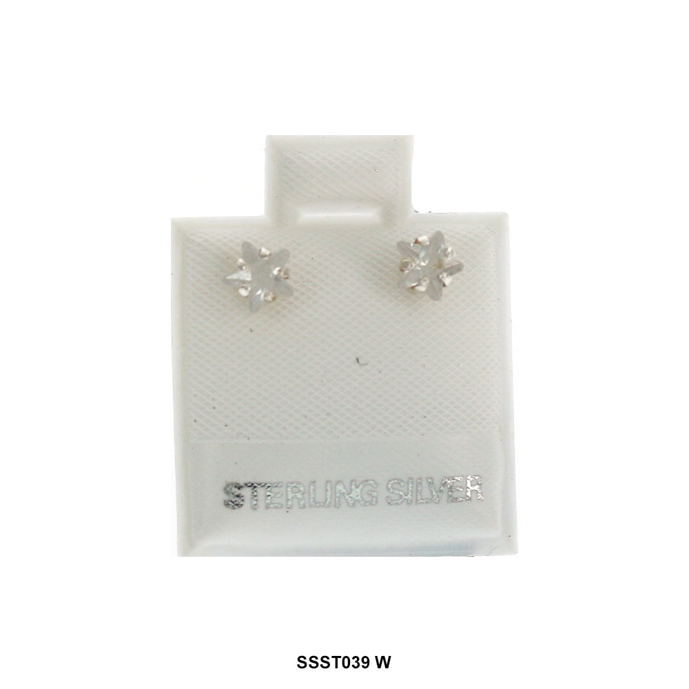 Pendientes Estrella Plata 925 SSST039 W