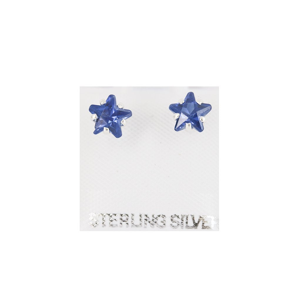 Pendientes Estrella Plata 925 SSST040 BL