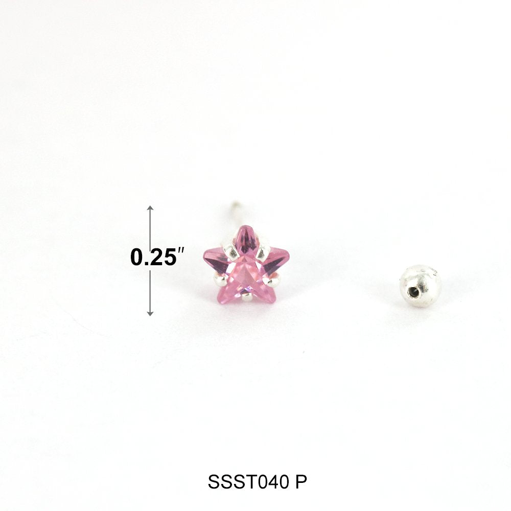 Pendientes Estrella Plata 925 SSST040 P