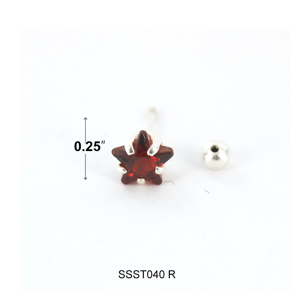 Pendientes Estrella Plata 925 SSST040 R